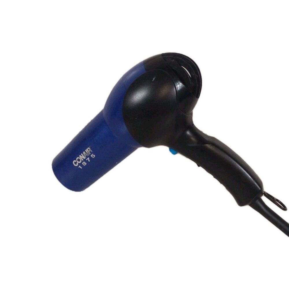 Conair 1875 Lightweight Blue Hair Dryer Ionic Shine